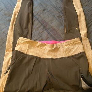 Lululemon rain repellant full length running leggings
